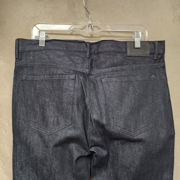 Bundle/Men's H&M High Rise Satiny Finish Black and Blue Denim Pants Size 34x32 - Picture 5 of 9